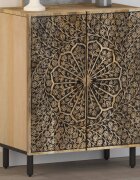 vidaXL Страничен шкаф 60x33x75 см манго масивно дърво