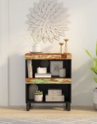 vidaXL Страничен шкаф 60x33x75 см регенерирано дърво масив