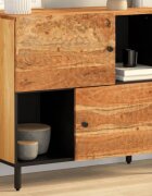 vidaXL Страничен шкаф 80x33x75 см акациево дърво масив