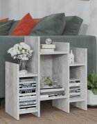 vidaXL Страничен шкаф бетонно сив 60x26x60 см инженерно дърво