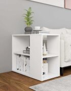 vidaXL Страничен шкаф бял 60x30x50 см инженерно дърво