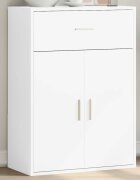 vidaXL Страничен шкаф бял 60x30x84 см инженерно дърво