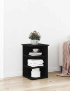 vidaXL Страничен шкаф Черния дъб 35 x 35 x 55 см Инженерна дървесина