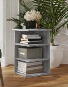vidaXL Страничен шкаф cив сонома 35x35x55 см инженерно дърво