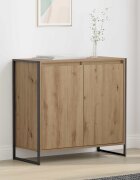 vidaXL Страничен шкаф Дъб артизан 79 x 36 x 75 см Инженерна дървесина
