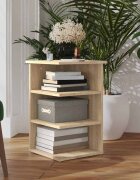 vidaXL Страничен шкаф дъб сонома 35x35x55 см инженерно дърво
