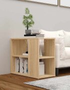 vidaXL Страничен шкаф дъб сонома 60x30x50 см инженерно дърво