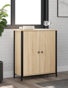 vidaXL Страничен шкаф дъб сонома 70x30x80 см инженерно дърво