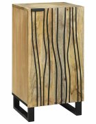 vidaXL Страничен шкаф Кафяво 40 x 33 x 75 см мангово дърво масив