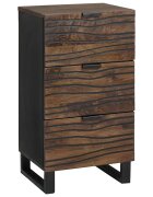 vidaXL Страничен шкаф Кафяво 40 x 33 x 75 см мангово дърво масив