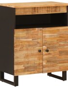 vidaXL Страничен шкаф Кафяво 60 x 33 x 75 cm Солидно мангово дърво