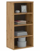vidaXL Страничен шкаф ODDA 40x24x79 cm масивна дървесина бор