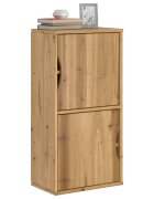 vidaXL Страничен шкаф ODDA 40x24x79 cm масивна дървесина бор