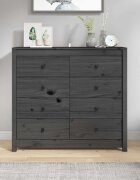 vidaXL Страничен шкаф сив 100x40x90 см борово дърво масив