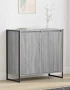 vidaXL Страничен шкаф Сив Сонома 79 x 36 x 75 см Инженерна дървесина