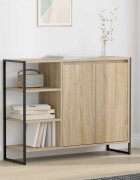 vidaXL Страничен шкаф Сонома 96.5 x 30 x 75 см Инженерна дървесина