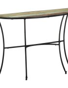 vidaXL Странична маса 110x40x77 см регенерирано дърво масив