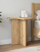 vidaXL Странична маса 2 бр. Дъб артизан Ø 39 x 38 см