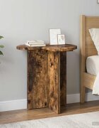 vidaXL Странична маса 2 бр. Опушен дъб Ø 39 x 38 см