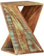 vidaXL Странична маса 35x35x55 cм регенерирано дърво масив