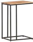vidaXL Странична маса 35x45x65 см масивно дърво