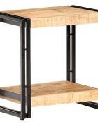vidaXL Странична маса 40x30x40 см грубо мангово дърво масив