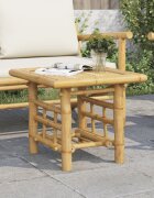 vidaXL Странична маса 45x45x45 см бамбук