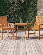 vidaXL Странична маса 45x45x60 cм акациево дърво масив