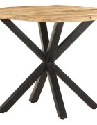 vidaXL Странична маса 68x68x56 см мангово дърво масив