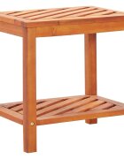 vidaXL Странична маса акациево дърво масив 45x33x45 см