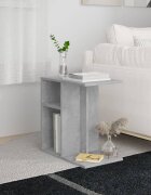vidaXL Странична маса бетонно сива 50x30x50 см инженерно дърво