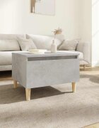 vidaXL Странична маса бетонно сива 50x46x35 см инженерно дърво