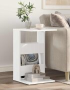 vidaXL Странична маса Бяло 40 x 35 x 605 см Инженерна дървесина