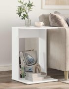 vidaXL Странична маса Бяло 40 x 38 x 625 см Инженерна дървесина