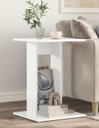 vidaXL Странична маса Бяло 45 x 40 x 625 см Инженерна дървесина