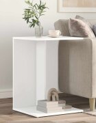 vidaXL Странична маса Бяло 45 x 40 x 625 см Инженерна дървесина
