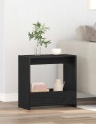vidaXL Странична маса Черния дъб 50 x 26 x 50 см Инженерна дървесина