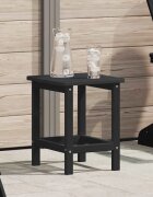 vidaXL Странична маса Черно 38 x 38 x 46 см Полиетилен