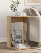 vidaXL Странична маса Дъб 40 x 38 x 625 см Инженерна дървесина
