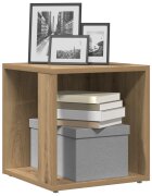 vidaXL Странична маса дъб артизан 33x33x34 см инженерно дърво