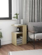 vidaXL Странична маса дъб сонома 36x30x56 см инженерно дърво