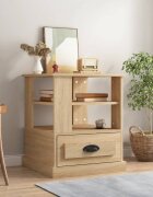 vidaXL Странична маса дъб сонома 50x50x60 см инженерно дърво
