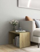 vidaXL Странична маса дъб сонома 59x36x38 см инженерно дърво