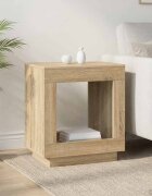 vidaXL Странична маса Дъб сонома 60 x 40 x 65 см Инженерна дървесина