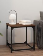 vidaXL Странична маса кафяв дъб 40x40x40 см инженерно дърво