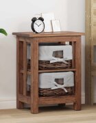 vidaXL Странична маса Кафяво 38 x 28 x 50 см