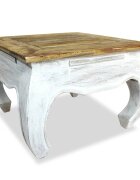 vidaXL Странична маса махагоново дърво масив 50x50x35 cм