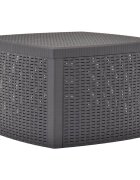 vidaXL Странична маса мока 54x54x365 см пластмаса