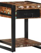 vidaXL Странична маса Multicolour Масивна дървесина Reclaimed