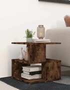 vidaXL Странична маса опушен дъб 40x40x40 см инженерно дърво
